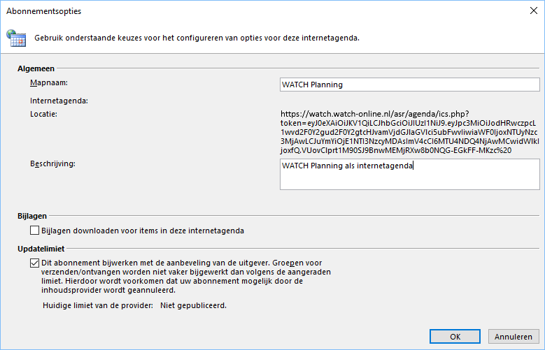 Mapnaam in geavanceerd scherm