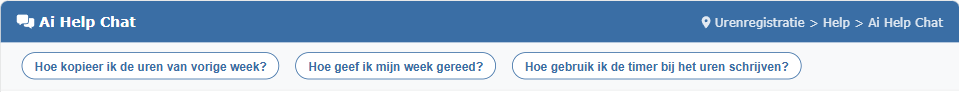 ai help chat geopend via het menu ai help chat geopend via het menu
