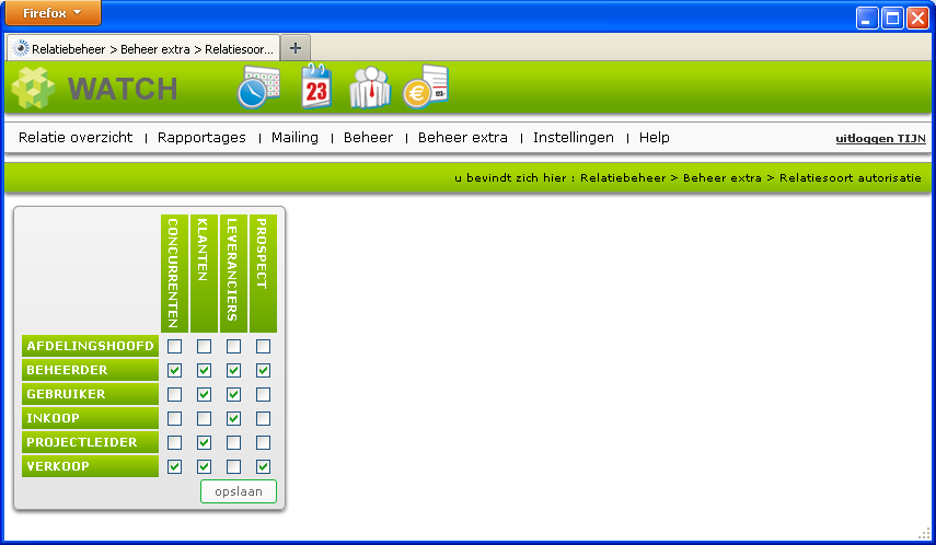 relatiesoort autorisatie